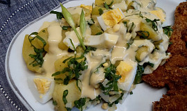 Jarní bramborový salát s medvědím česnekem