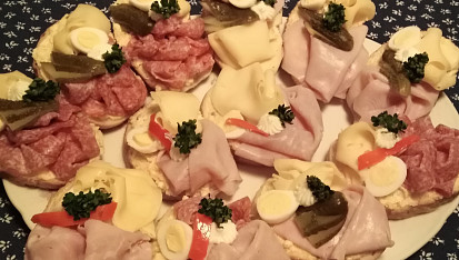 Pomazánka na obložené chlebíčky z vařených brambor, misula29