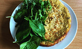 Humusová omeleta podle Eduarda, Tato omeleta je udělaná z pikantního hummusu a také super :) 