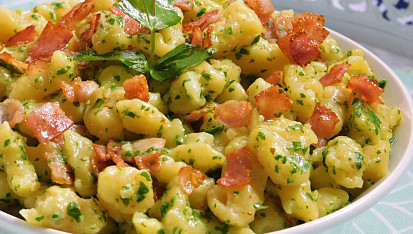 Libečkové pesto s bleskovými noky