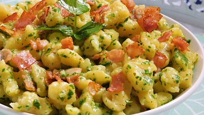 Libečkové pesto s bleskovými noky