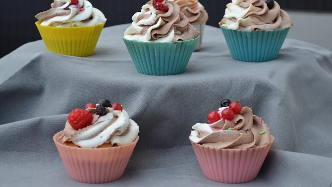 Jáhlovo-mandlové cupcakes bez lepku
