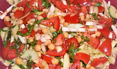 Jednoduchý cizrnový salát  (Dělená strava podle LK - Kytičky + zelenina)