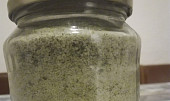 Mořská sůl s medvědím česnekem (Hotový výrobek, mořská sůl s medvědim česnekem.)