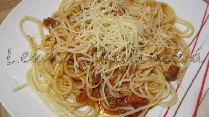 Variace na špagety s Bolognese omáčkou