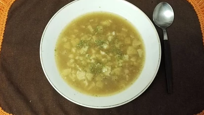 Květáková polévka zapražená