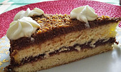 Nadýchaný piškotový dort s kakaovým krémem (Nadýchaný piškotový dort s kakaovým krémem)