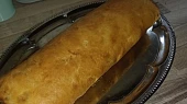 Obrácená jablková roláda, Je výborná. Použil jsem špaldovou hladkou a super.