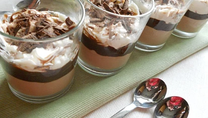 Čokoládový pohár s mascarpone