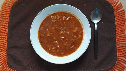 Dršťková polévka z předvařených drštěk I.