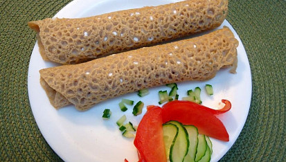 Slané pohankové palačinky