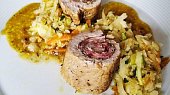 Vepřové závitky s restovanou zeleninou, Vepřové závitky s restovanou zeleninou