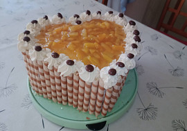 Exkluzivní narozeninové dorty pro každého na míru (dort s broskvovým želé)