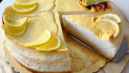 Citronový cheesecake Lowcarb
