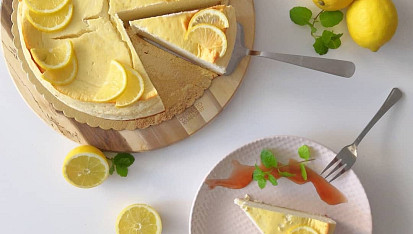 Citronový cheesecake Lowcarb