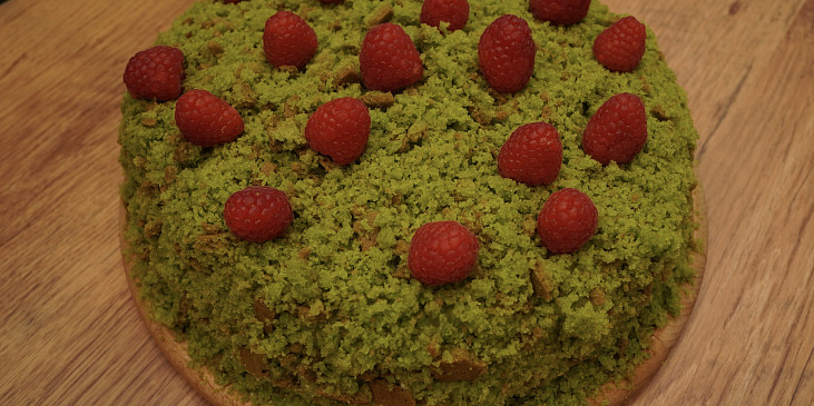 Zelený mechový dort