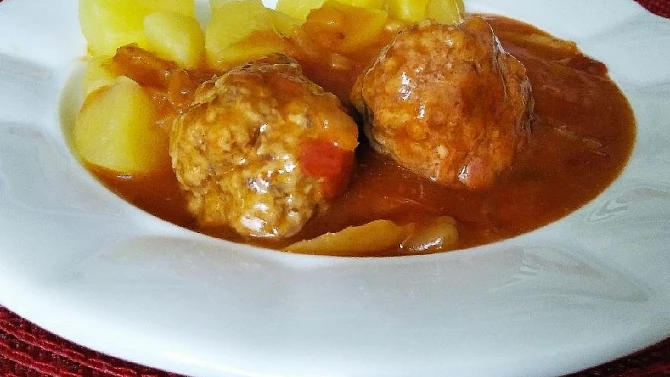 Mleté koule v zelenině (kebabčata), Mleté koule v zelenině (kebabčata)