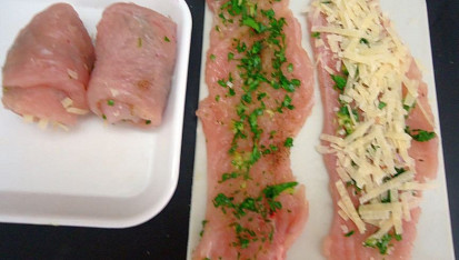 Krůtí závitky s pecorinem nebo parmezánem