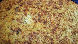 Bramborová bába s cuketou a houbami