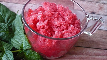 Malinová granita