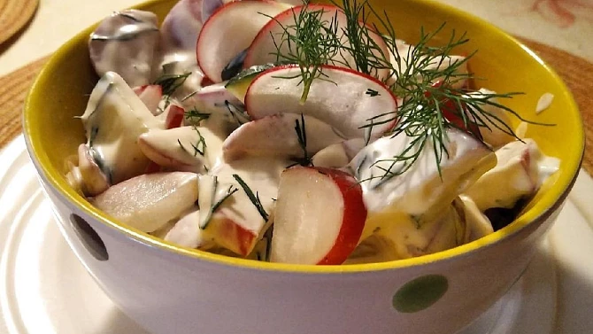 Ředkvičkový salát s koprem, Ředkvičkový salát s koprem