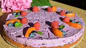 Borůvkový cheesecake bez lepku