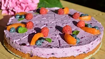 Borůvkový cheesecake bez lepku