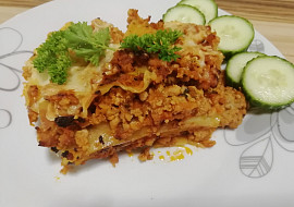 Lasagne zapečené s mletým masem