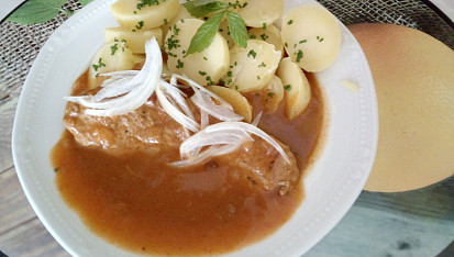 Vepřová kotleta na paprice s tymiánem