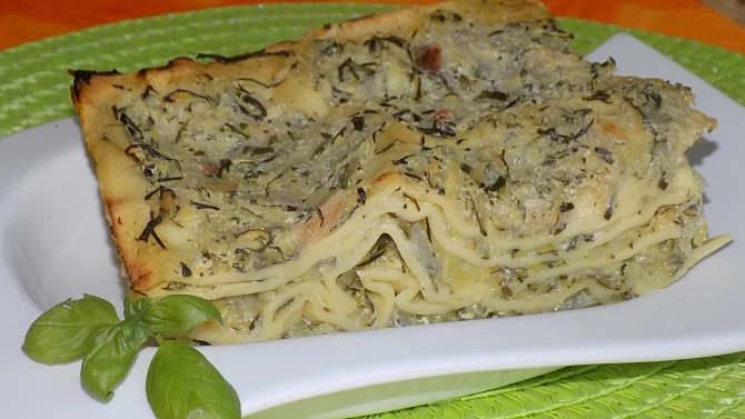 Lasagne s cuketovou omáčkou