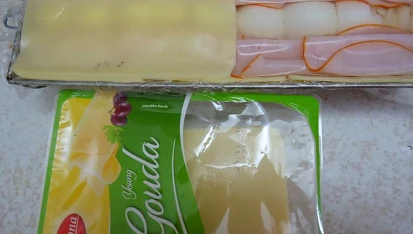 Aspikový hřbet se sýrem, šunkou a vejci