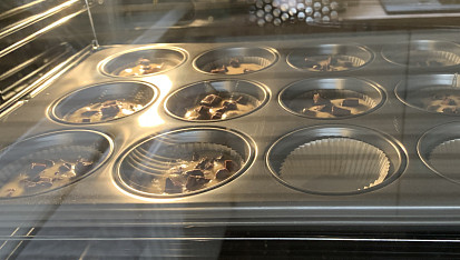 Recept na rychlé muffiny s kousky čokolády
