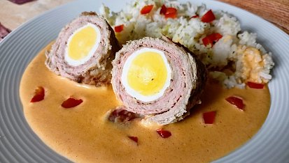 Vepřové rolky na paprice, Vepřové rolky na paprice