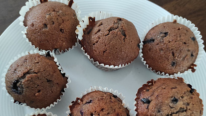 Borůvkové muffiny