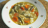 Květákovo-fazolková polévka