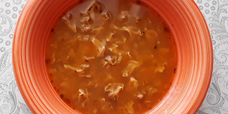 Polévka z kotrče (falešná dršťková) (polévka z kotrče)