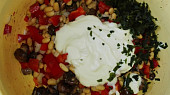 Sójový salát s houbami