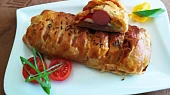 Hot dog z listového těsta