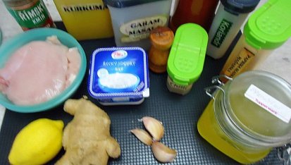 Indické lemon chicken (kuře na citronech)