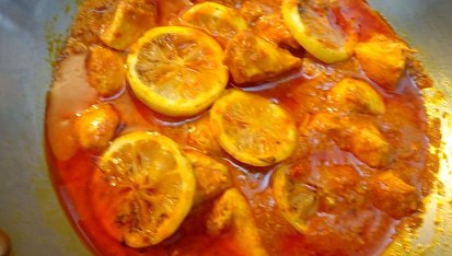 Indické lemon chicken (kuře na citronech)