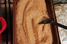 Výsledek super, budu dělat znovu, ale cukru na mě až přespříliš. Dala jsem 300 g  cukru a 1 vanilkový cukr a i tak to bylo sladké dost, takže prostě dám ještě o trochu míň. ????