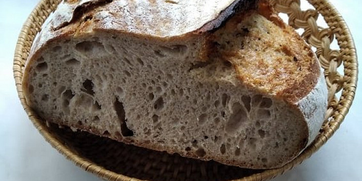 Pšenično-žitný chléb s kaší (Chléb s kaší z remosky)
