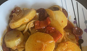 Rychlé brambory s klobásou a zeleninou, Servíruji