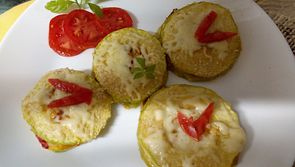 Zapečená cuketa s tofu