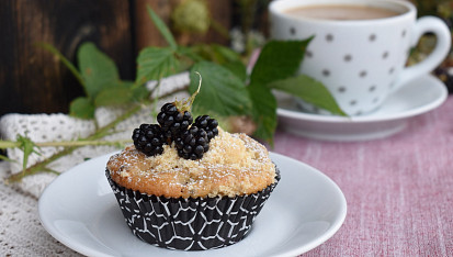 Ostružinové muffiny