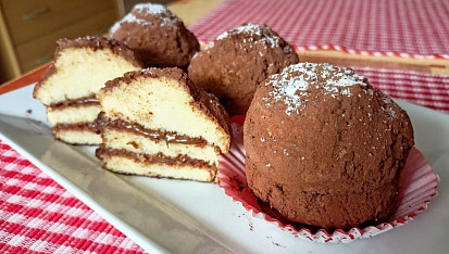 Piškotové dortíčky s Nutellou a rumem, Piškotové dortíčky s nutelou a rumem