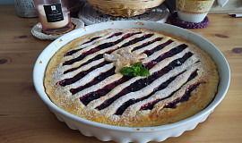 Linecký koláč s marmeládou