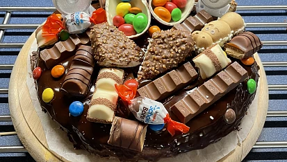 Kinder čokoládový dort