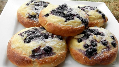 Tvarohové koláčky s borůvkami a dýní, Tvarohové koláčky s borůvkami a dýní