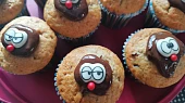 Banánové muffiny plněné Nutellou